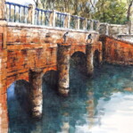 「水元 閘門橋」土屋 政夫