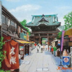 「柴又帝釈天 参道」宮澤 賢一